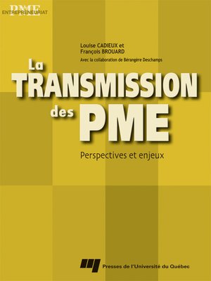 cover image of La transmission des PME